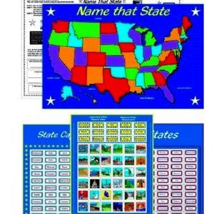 NWT Eureka Learning States &Capitals Sticker Activ